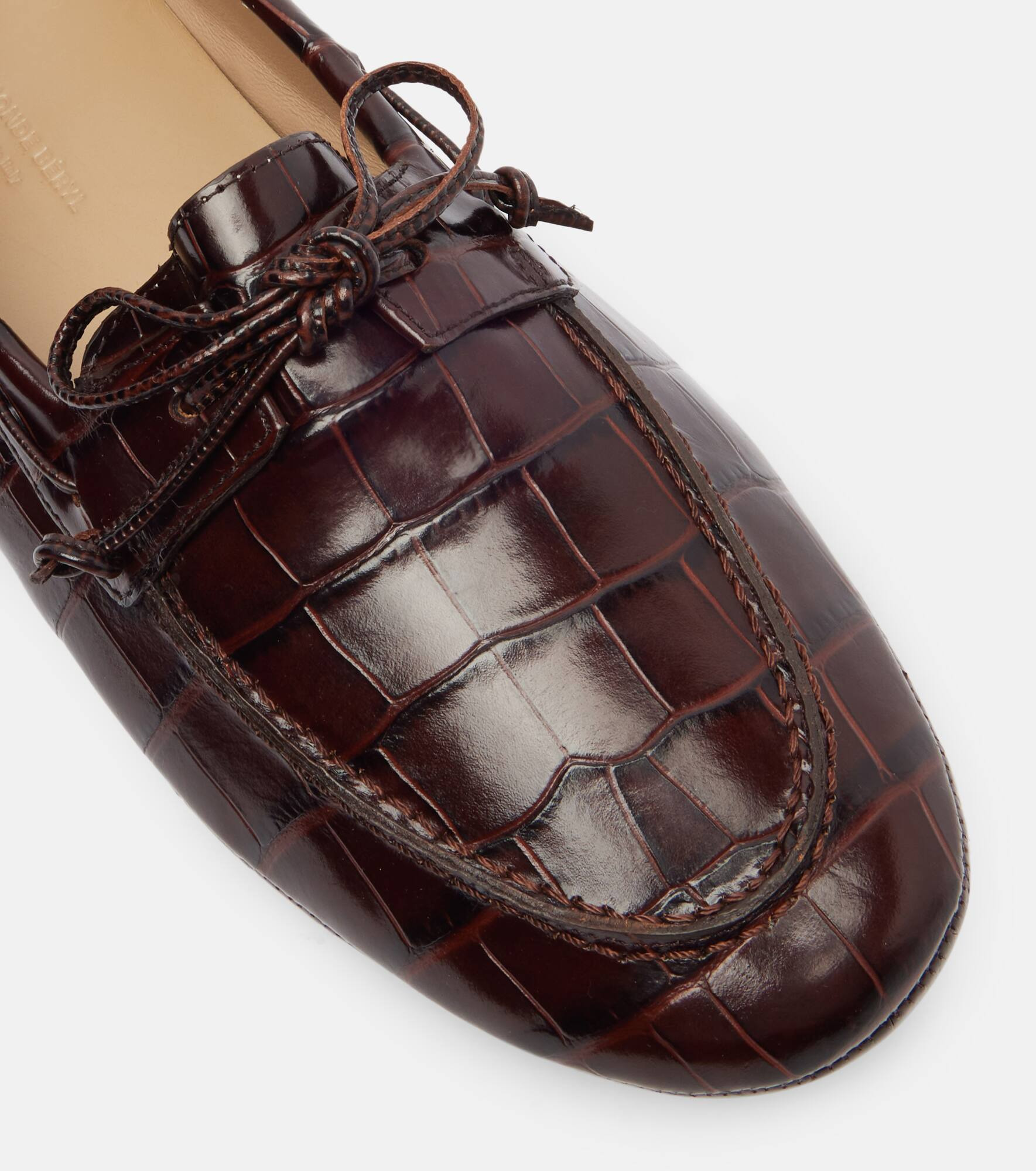 Croc-effect driving shoes - 5