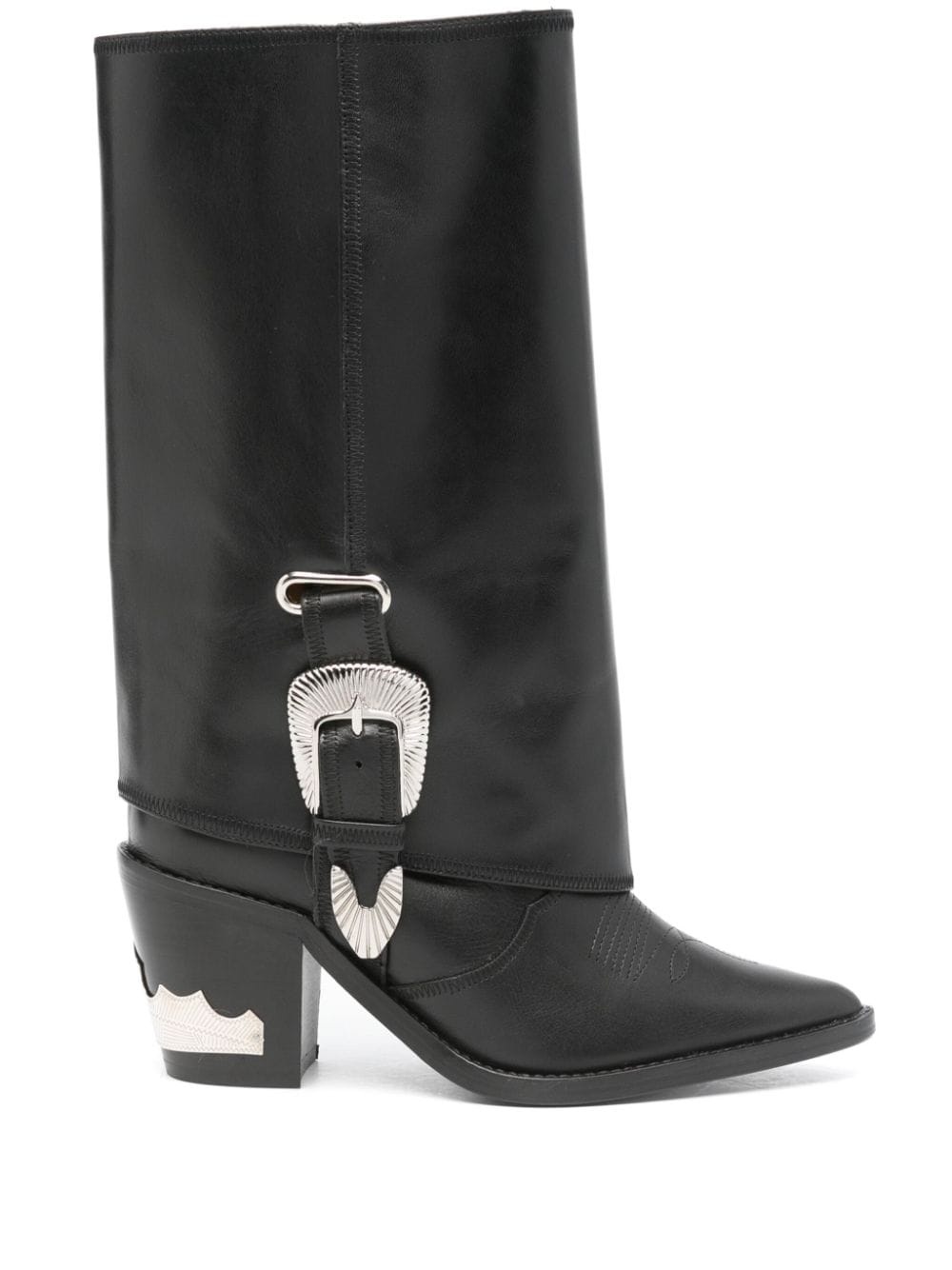 70mm buckle-detailed boots - 1