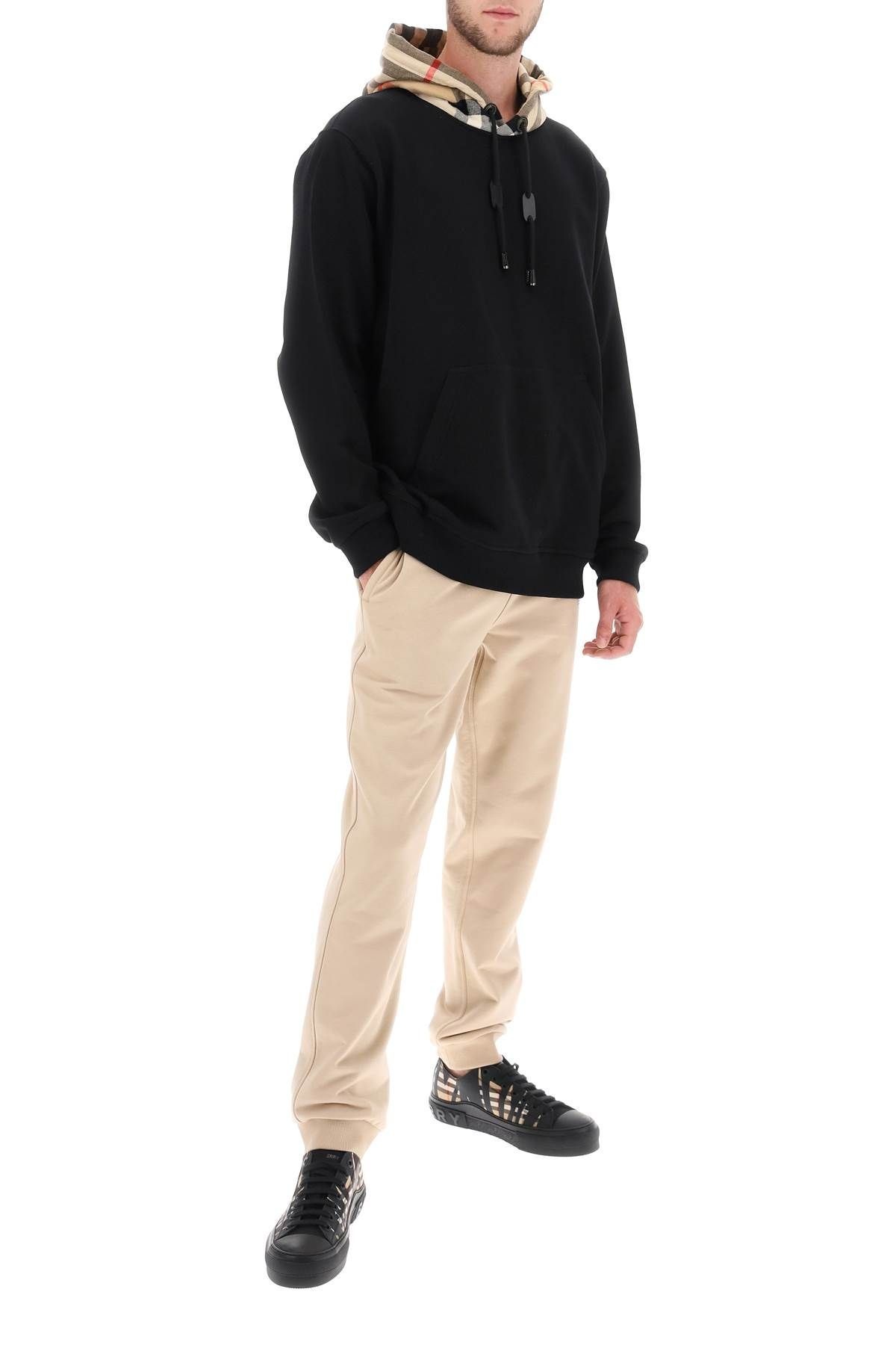 Burberry SAMUEL SWEATSHIRT WITH CHECK HOOD | residenza725