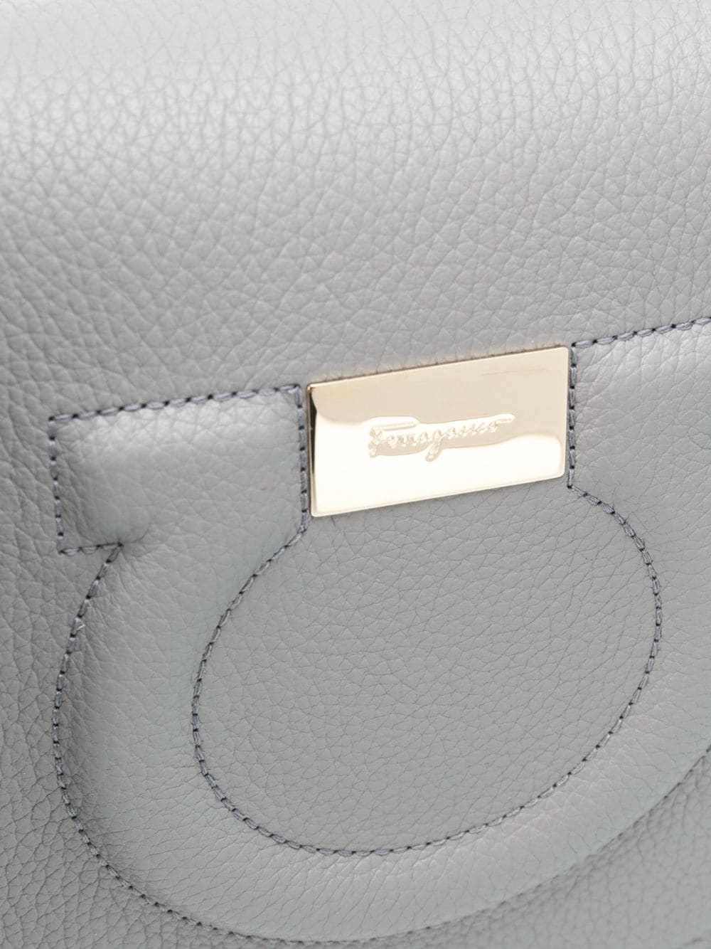 embossed Gancini logo crossbody bag - 4