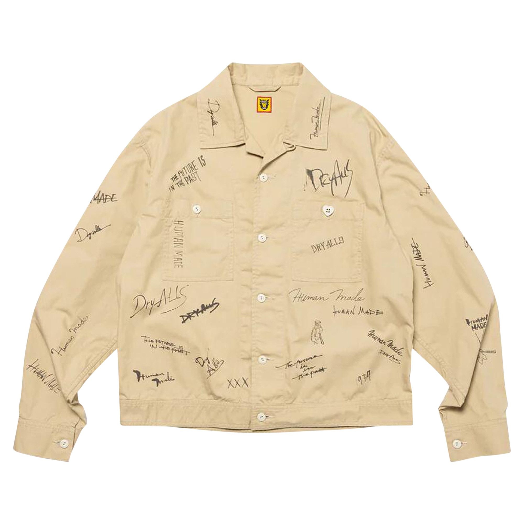 Human Made Printed Short Blouson 'Beige' - 1