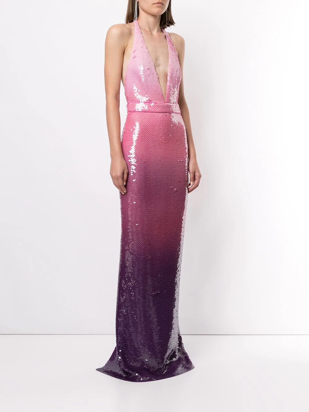 dégradé sequin gown - 3