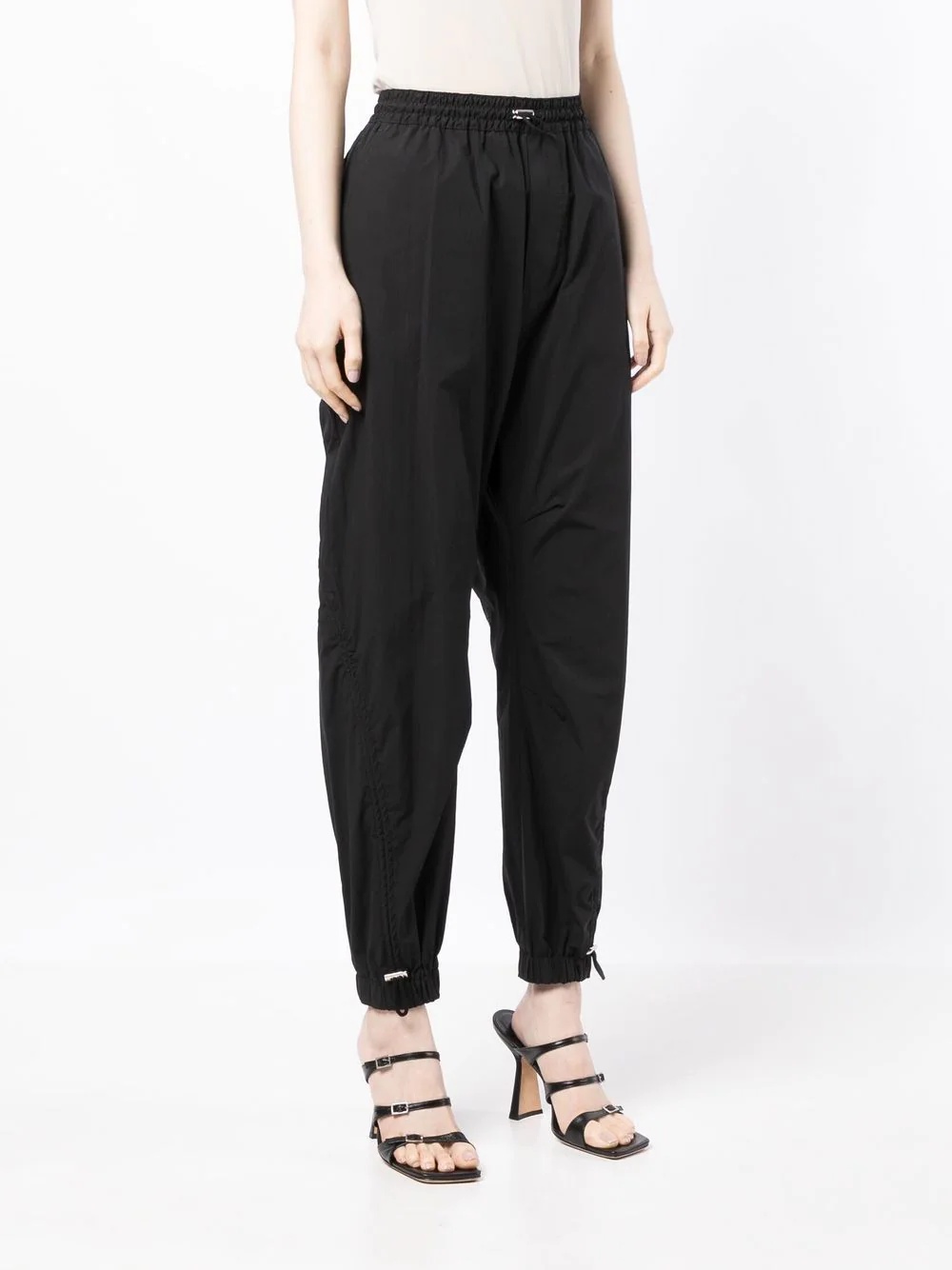 high-waisted tapered trousers - 3