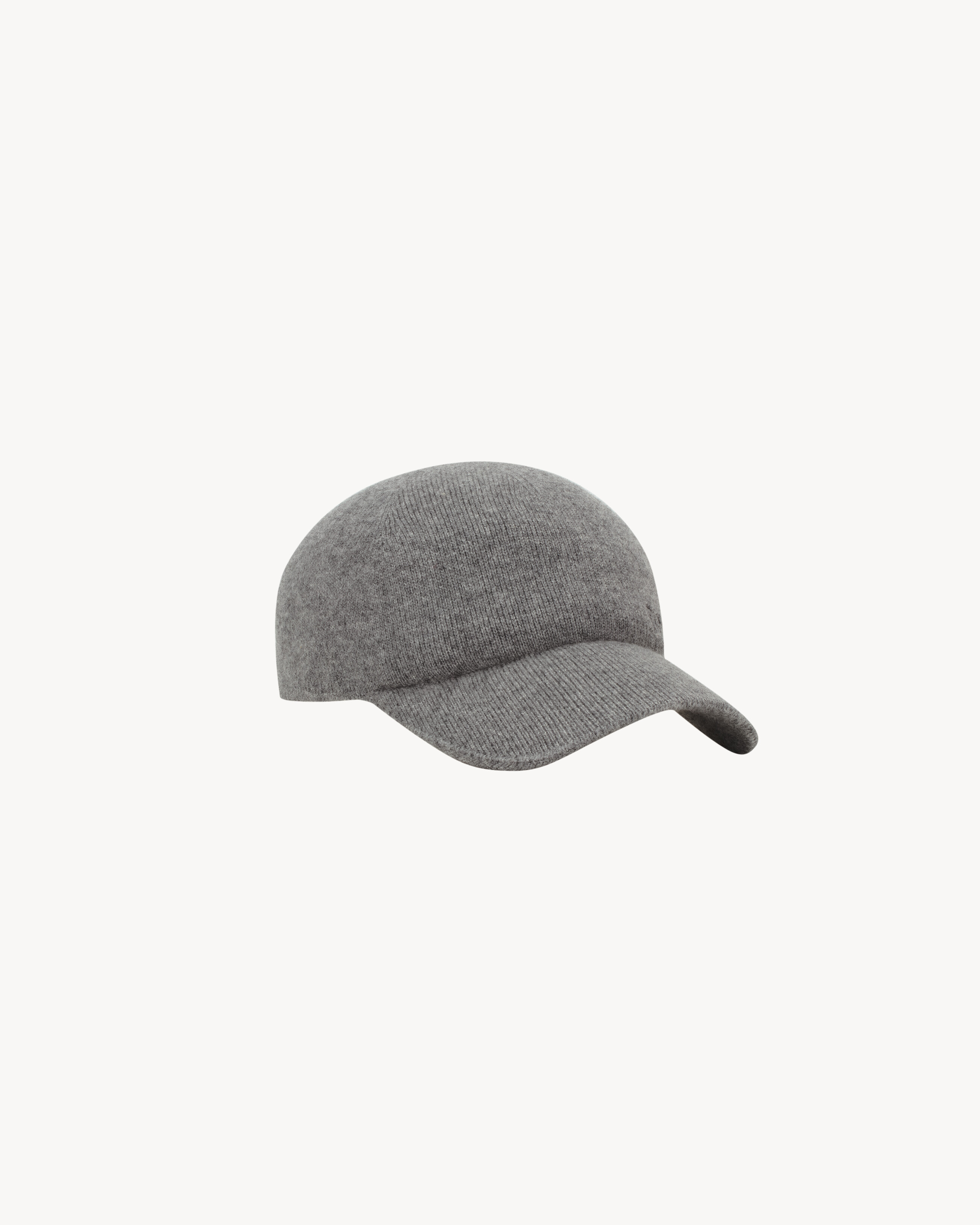 SAINT LAURENT KNIT BASEBALL CAP IN CASHMERE - 2