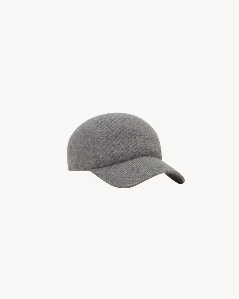 SAINT LAURENT SAINT LAURENT KNIT BASEBALL CAP IN CASHMERE outlook
