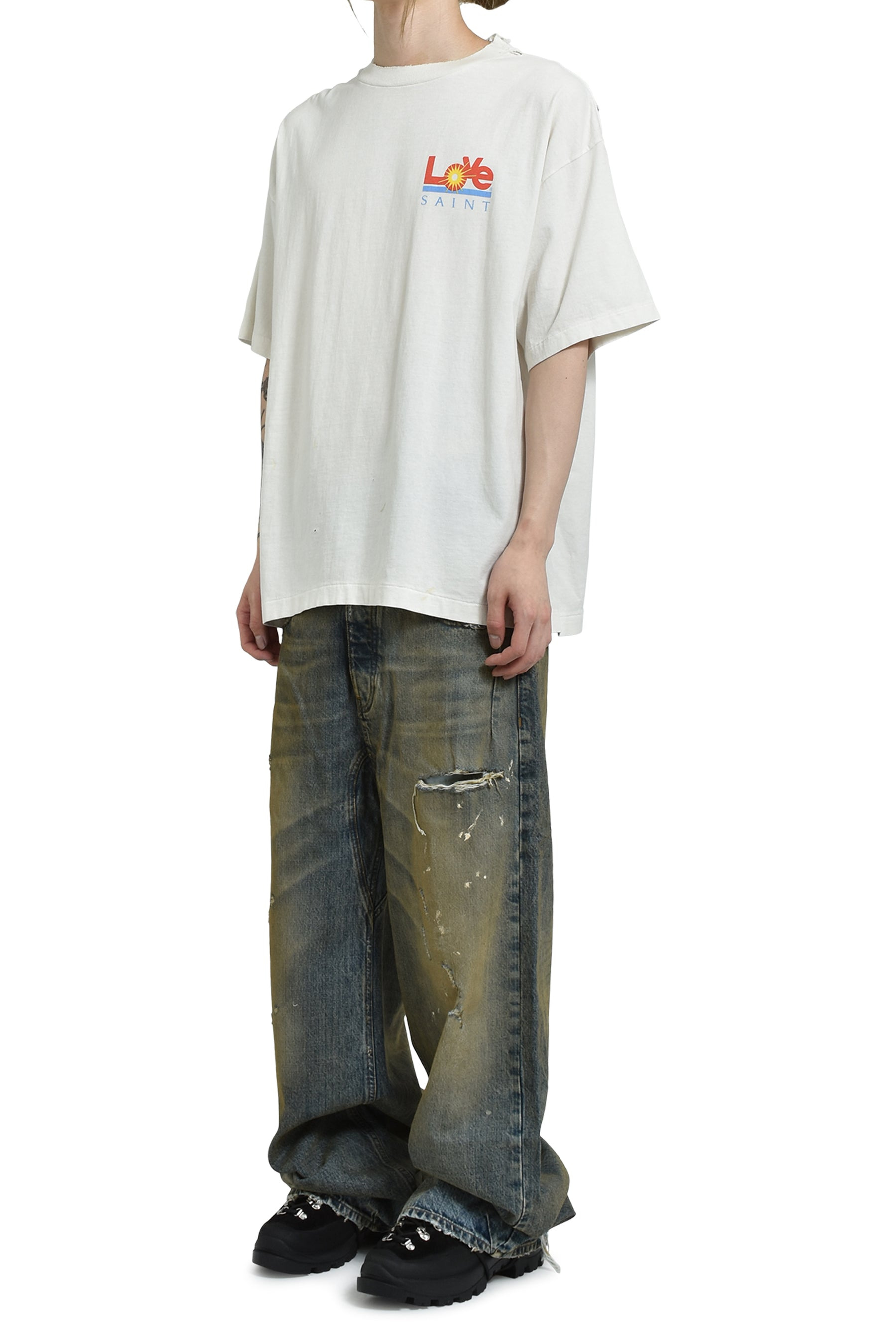 SS TEE/LOVE / WHT - 4