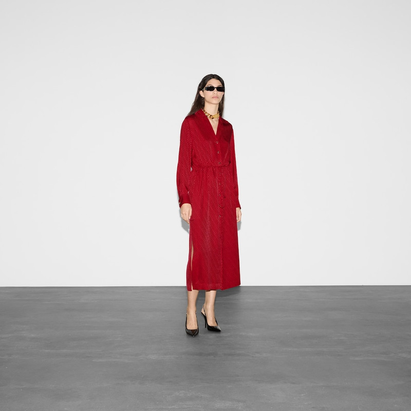 GUCCI Gucci silk jacquard dress outlook