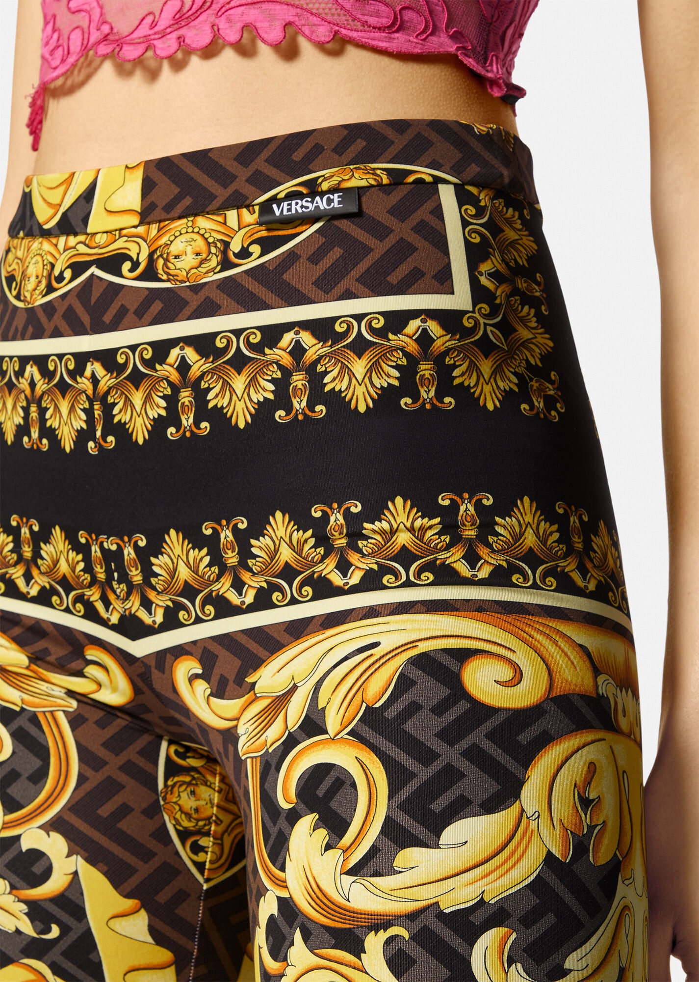 Fendace Gold Baroque Leggings - 5