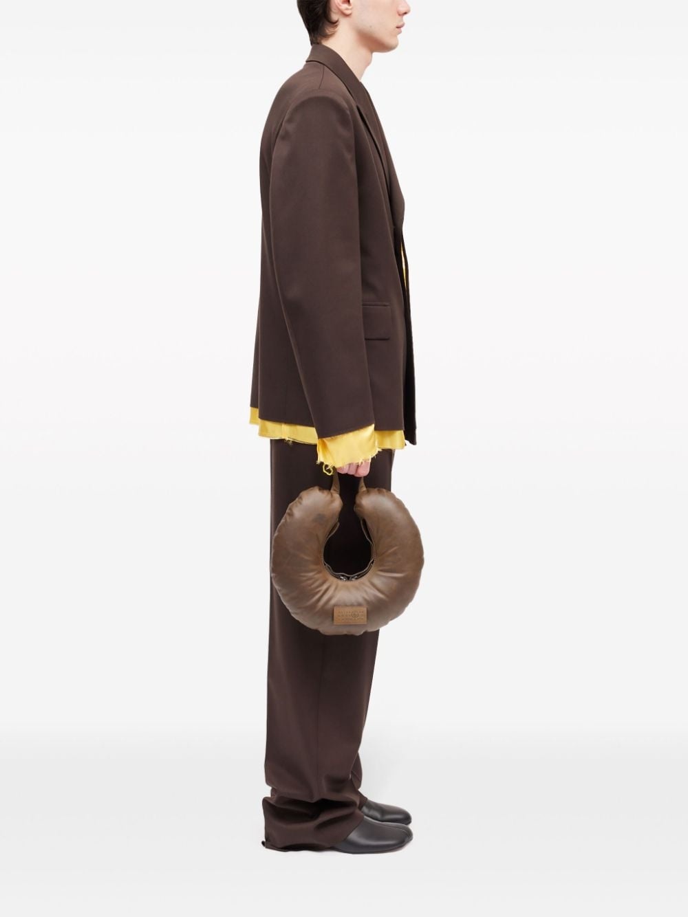 Travel Pillow leather shoulder bag - 2