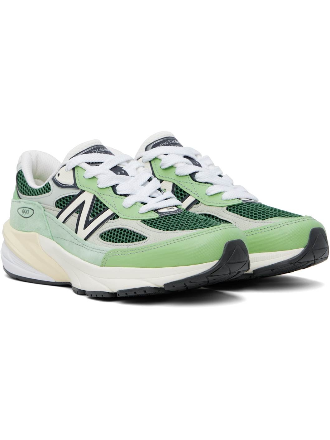 Green & Off-White 'Made in USA' 990v6 Sneakers - 4