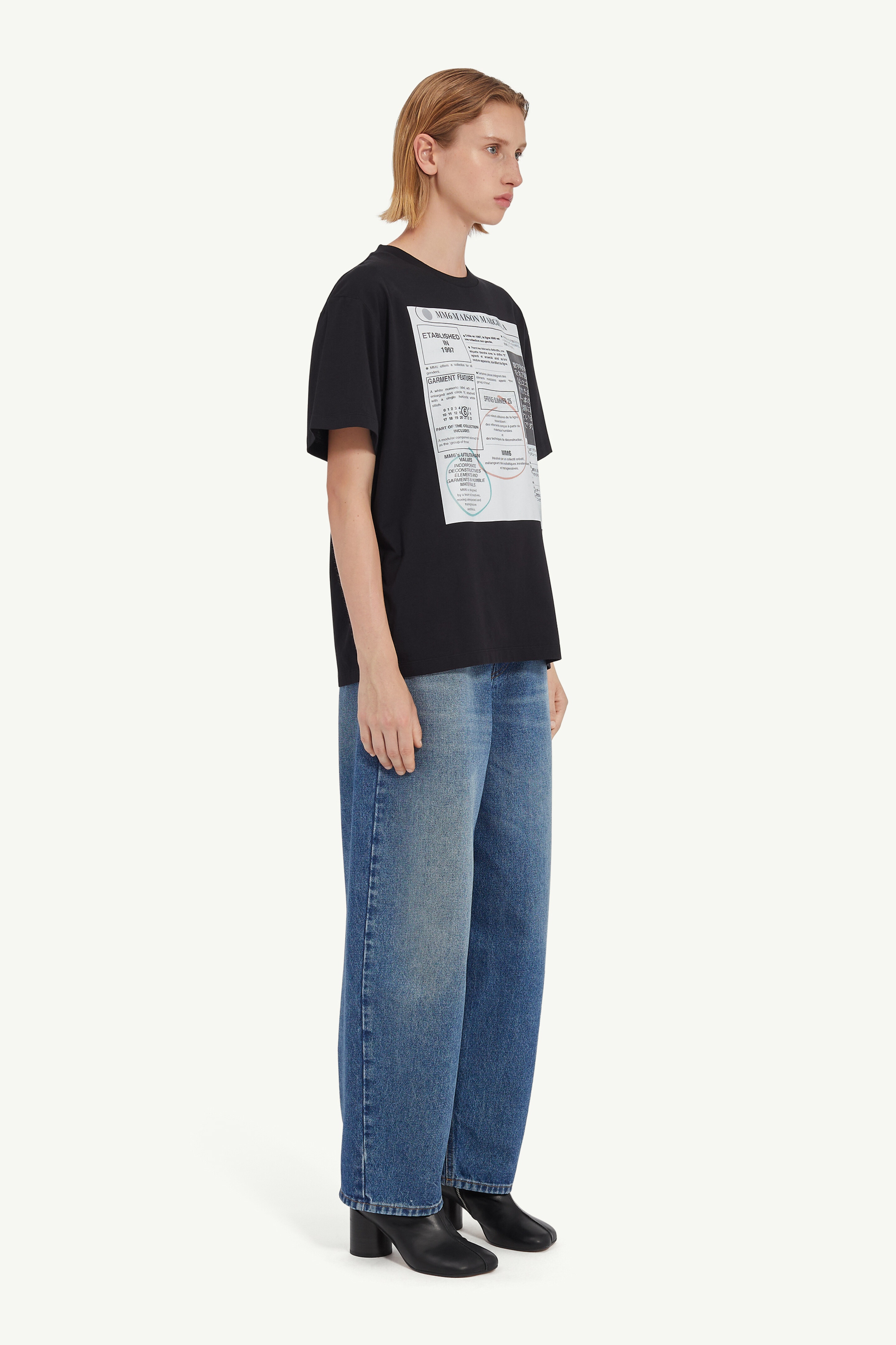 Newspaper print T-shirt - 3
