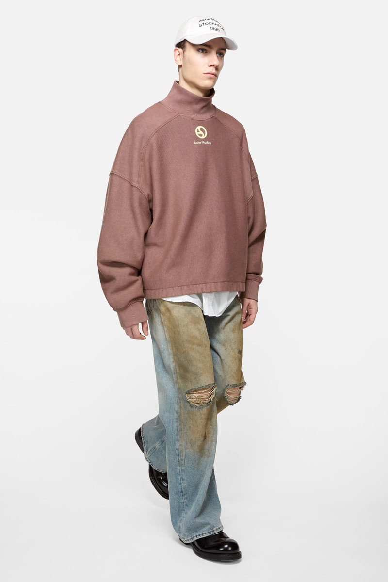 Acne Studios Fleece sweater - Rum brown outlook