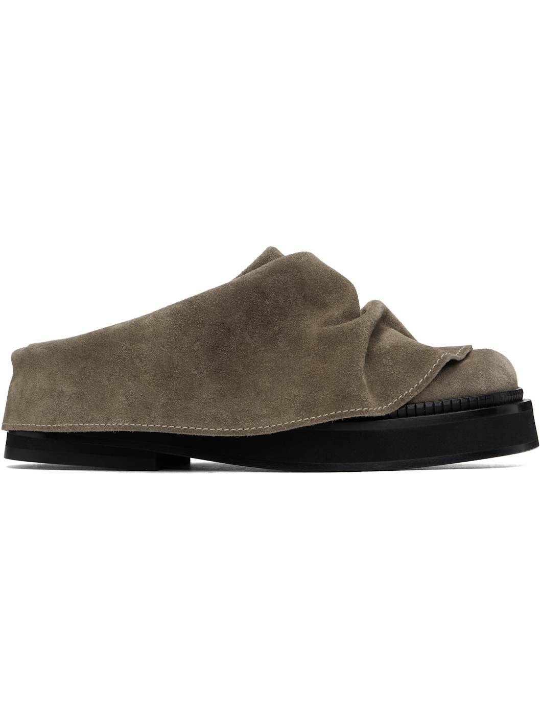 Taupe Mini Robin Slip-on Loafers - 1