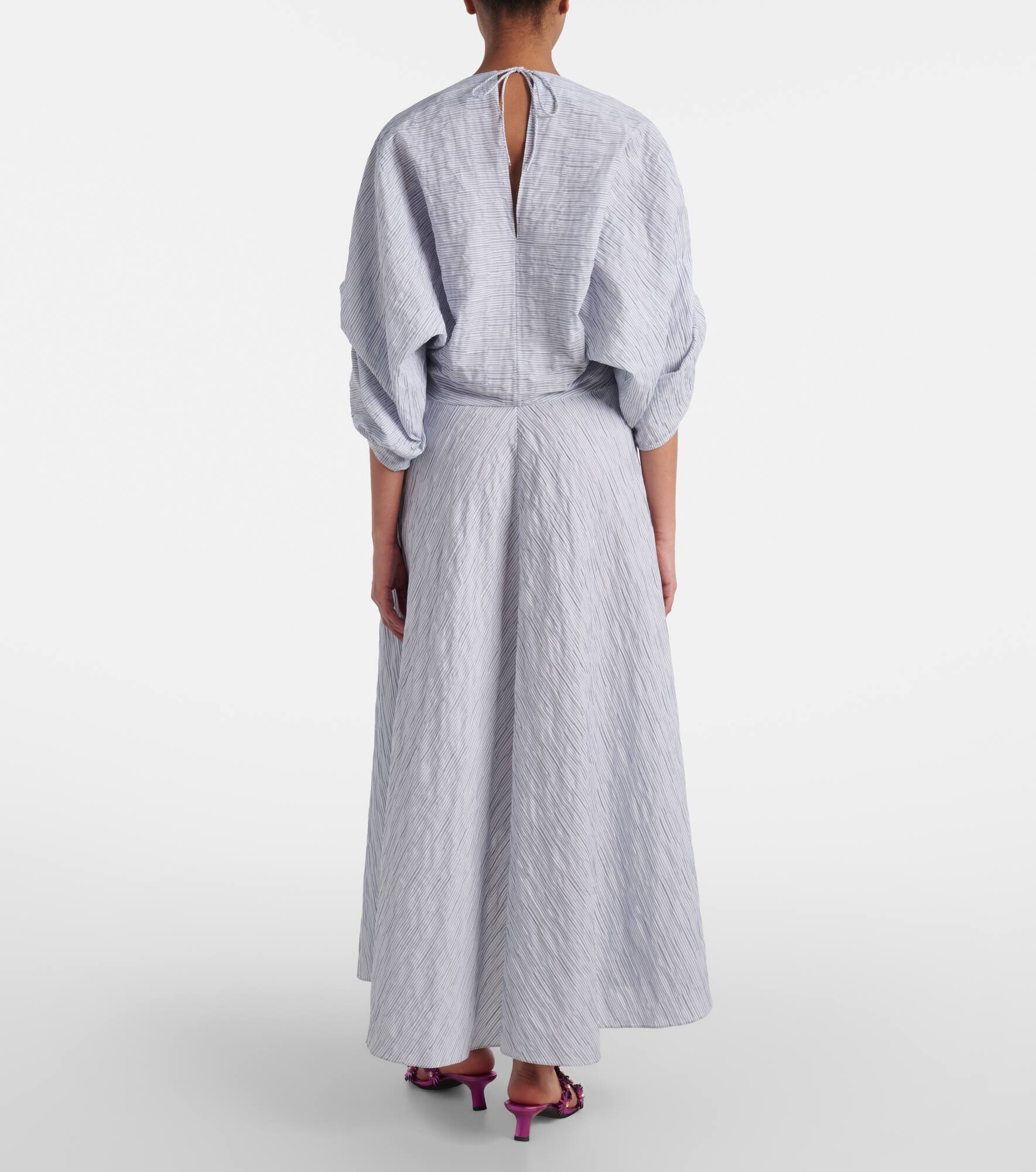 Paula's Ibiza cotton-blend midi dress - 3