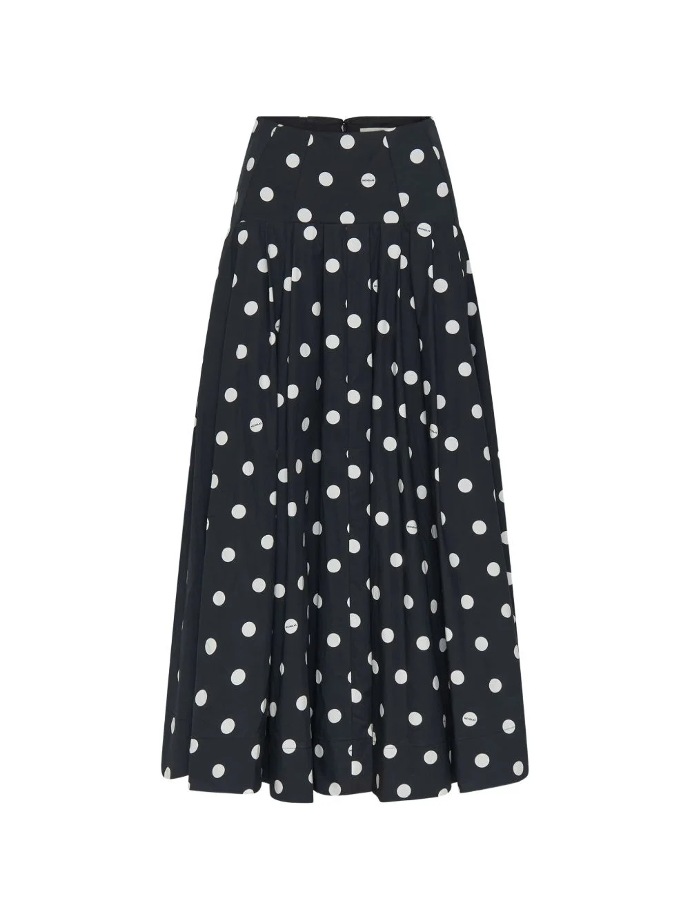 polka-dot midi skirt - 1