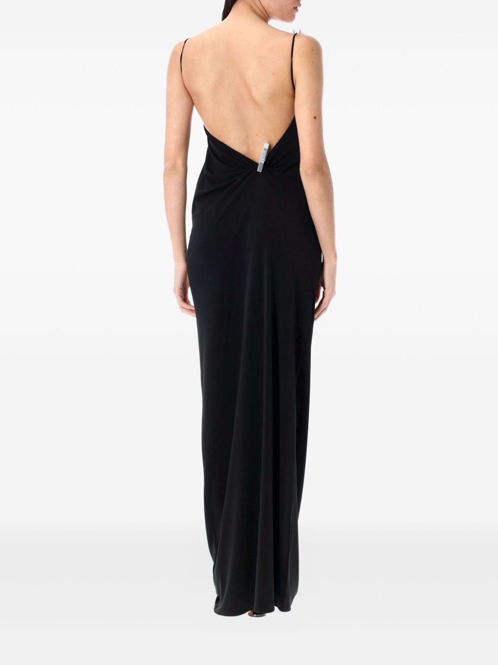 draped maxi dress - 2