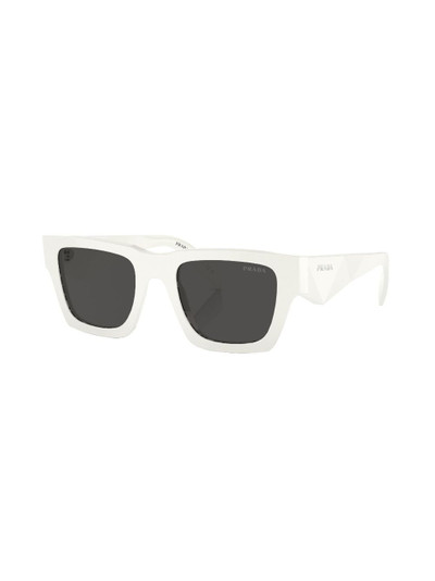 Prada logo-lettering square sunglasses outlook