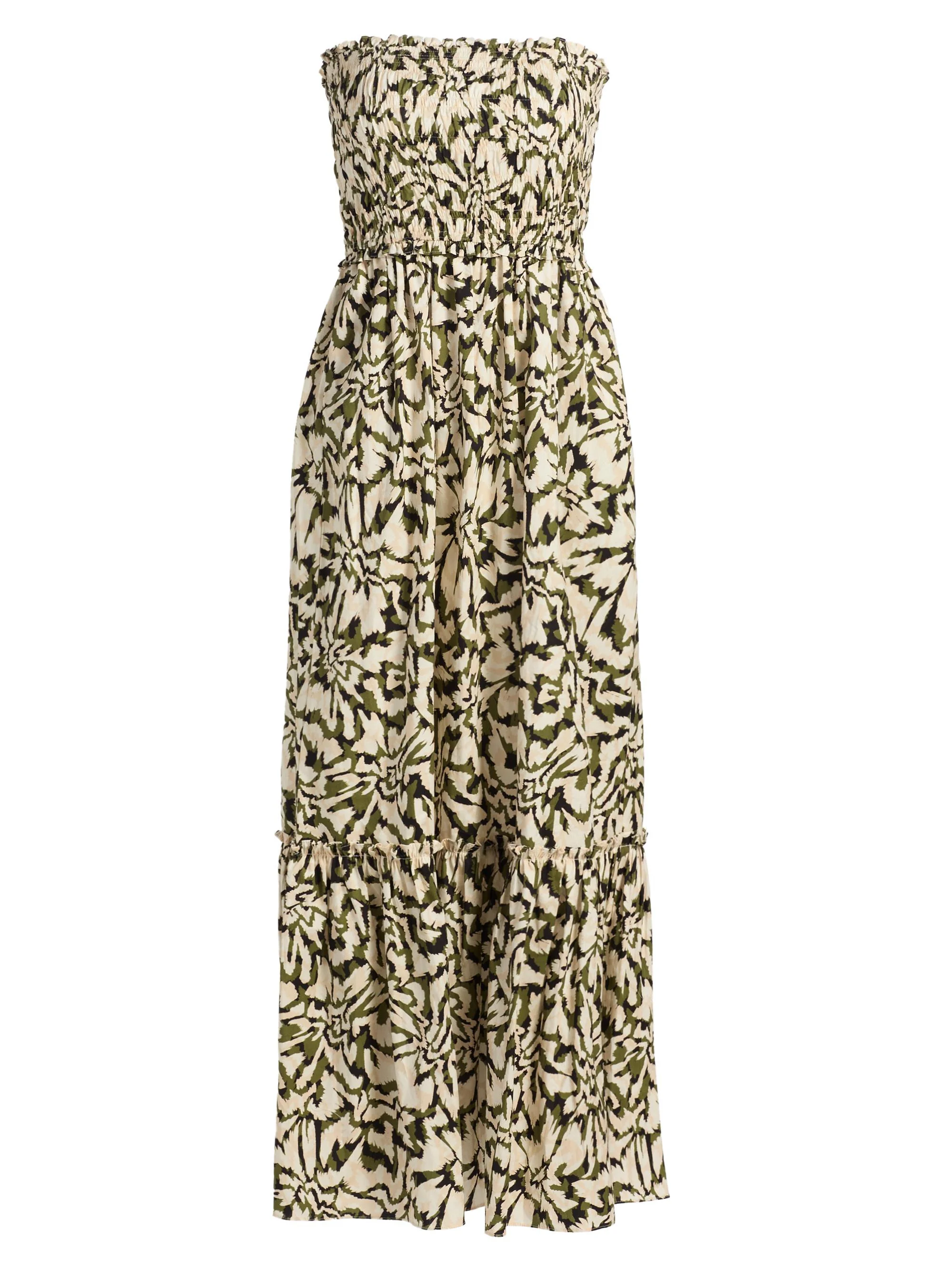 Women's Sanya Floral Smocked Maxi Dress - Abstract Floraburst - 1