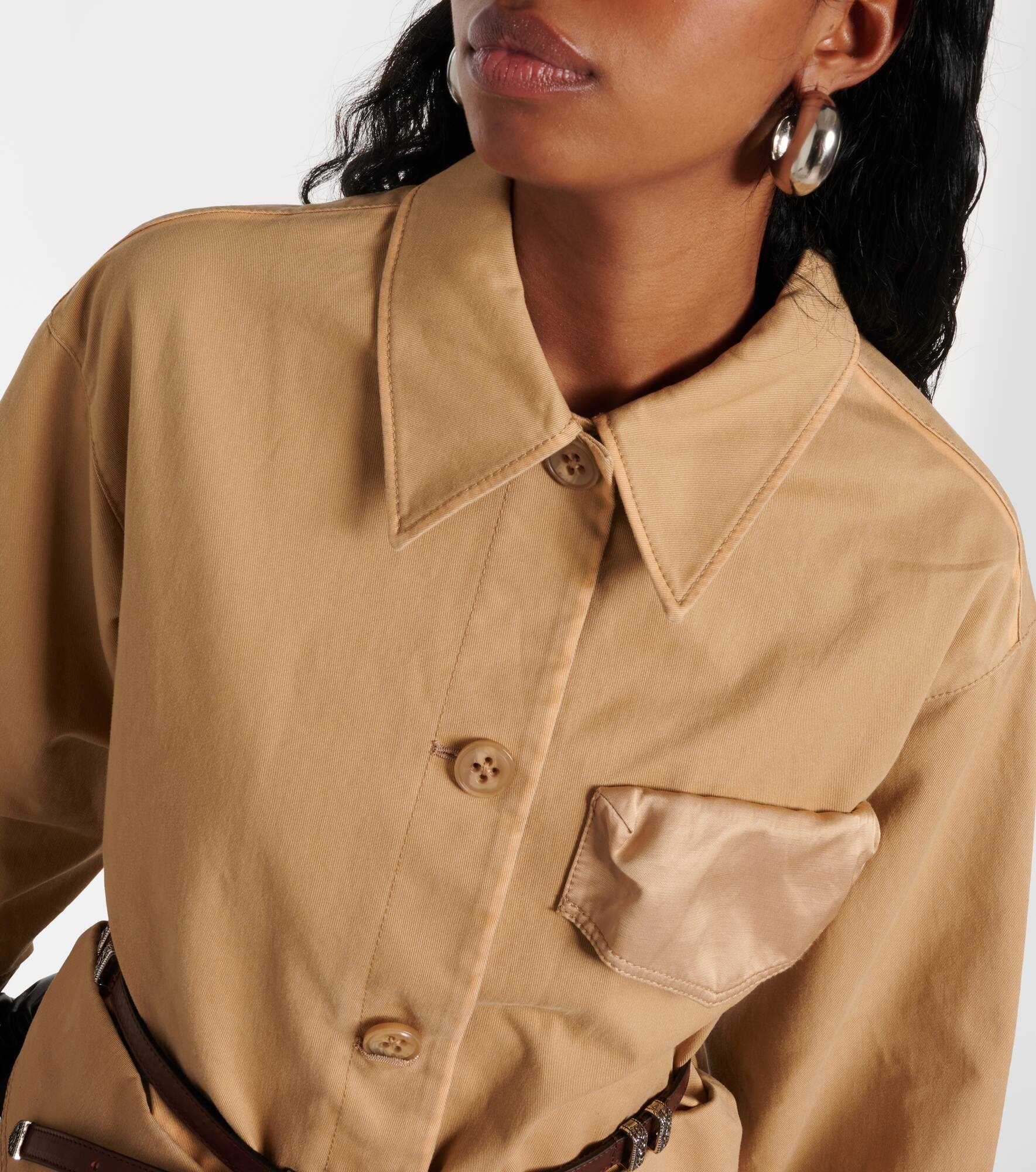 Perfect Match belted cotton jacket - 5