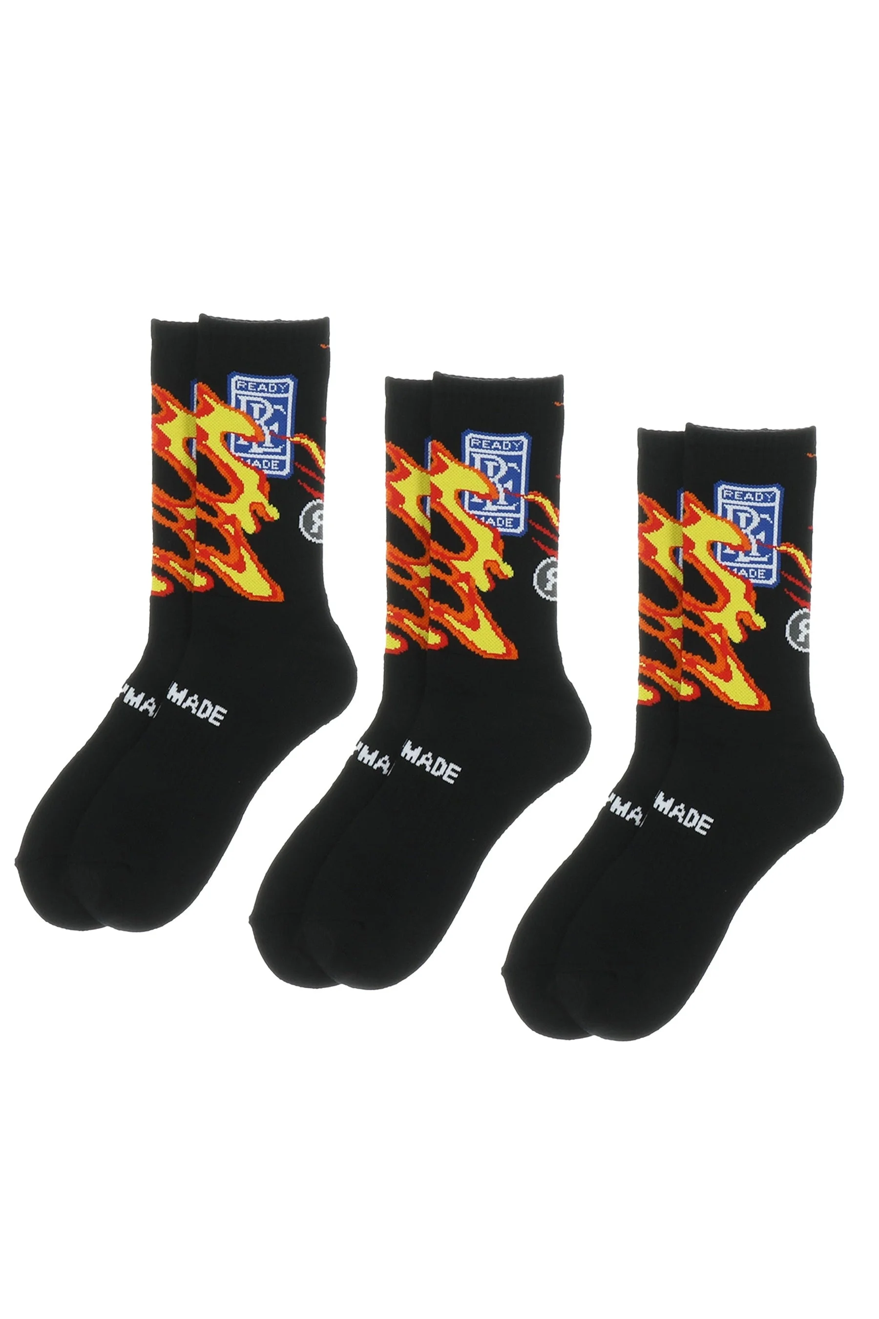 3P CREW SOCKS / BLK - 1