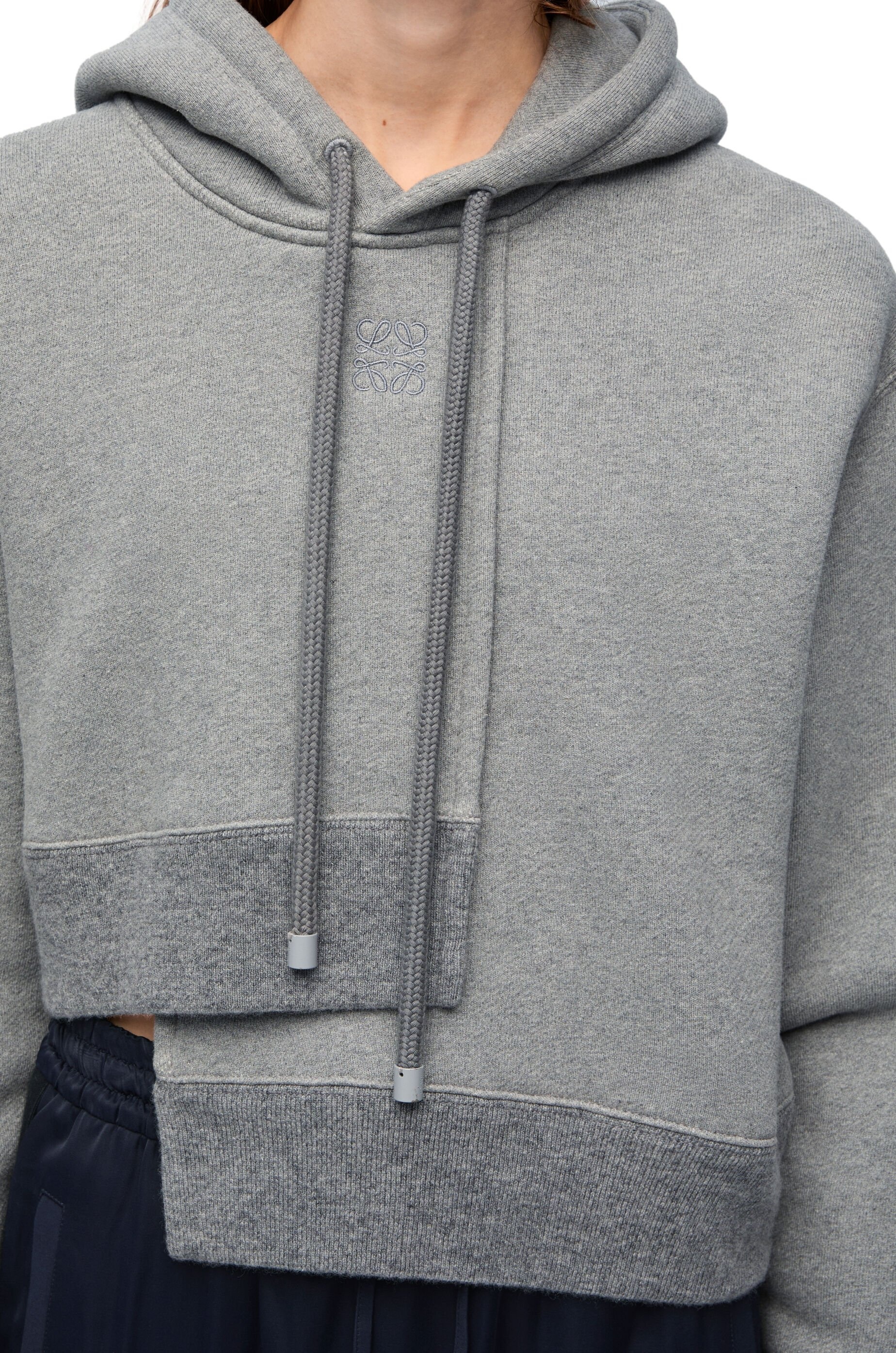 Asymmetric hoodie in cotton - 5
