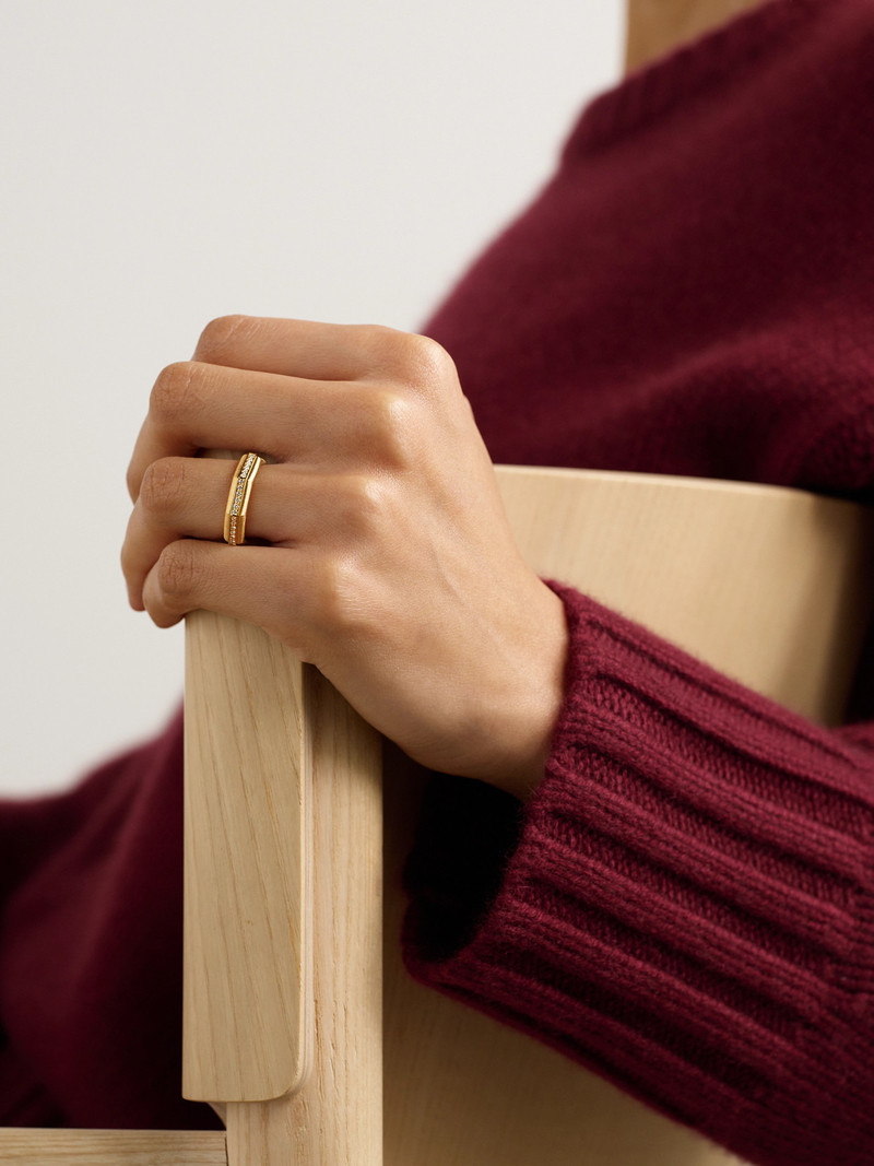 MARIE LICHTENBERG Baba 18-karat Gold Diamond Ring outlook