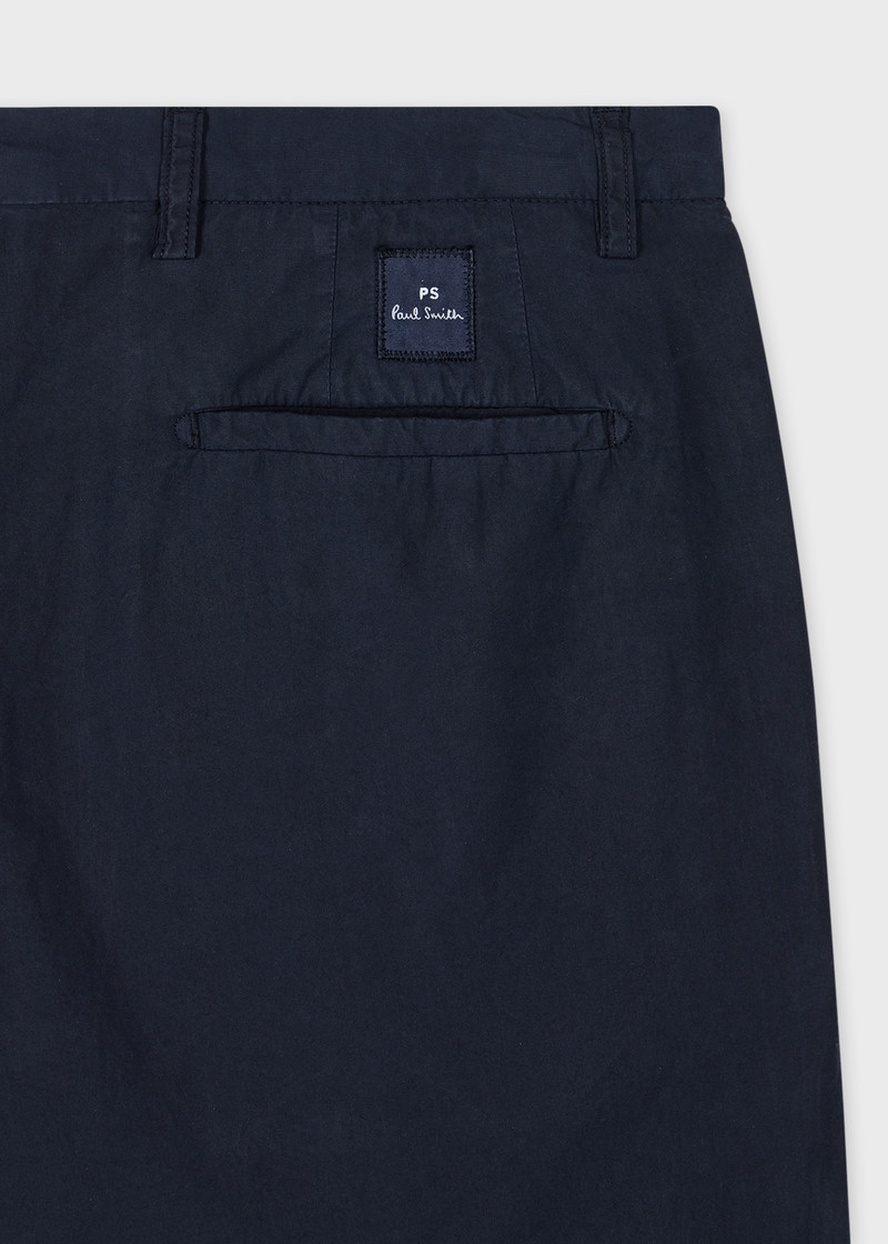 Paul Smith Dark Navy Cotton Wide-Leg Chinos outlook