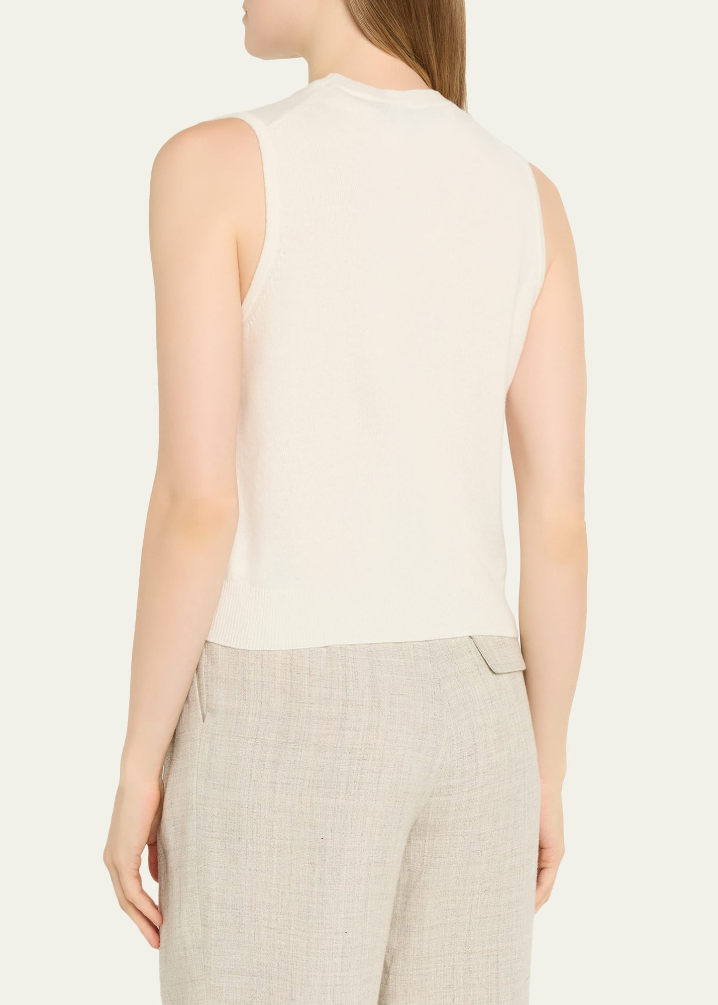 Cashmere Knit Shell Top - 3
