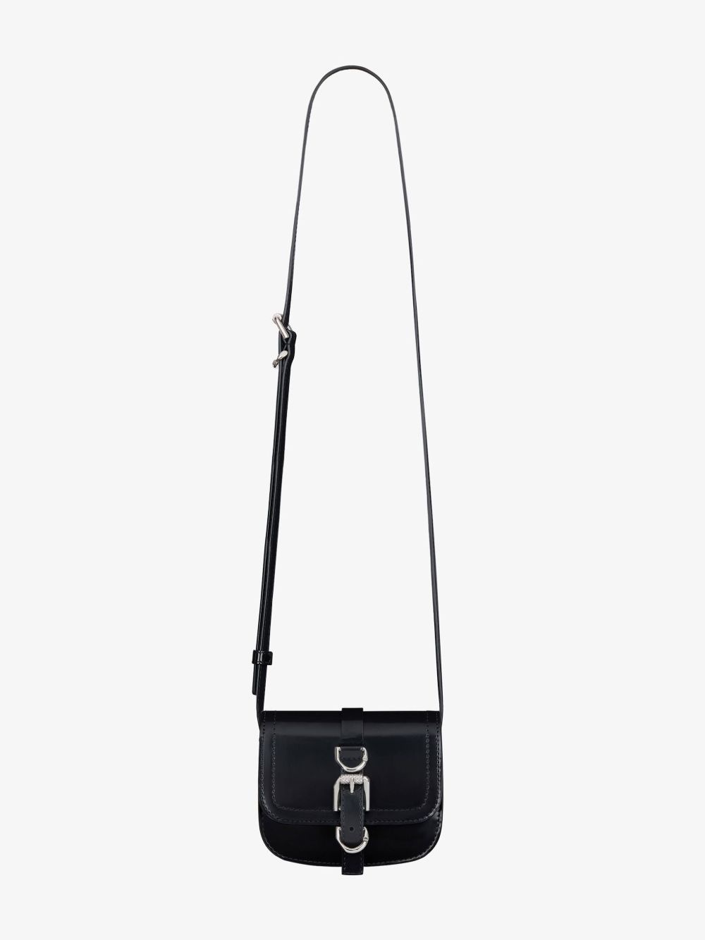 Voyou Neck Crossbody bag in shiny leather - 4