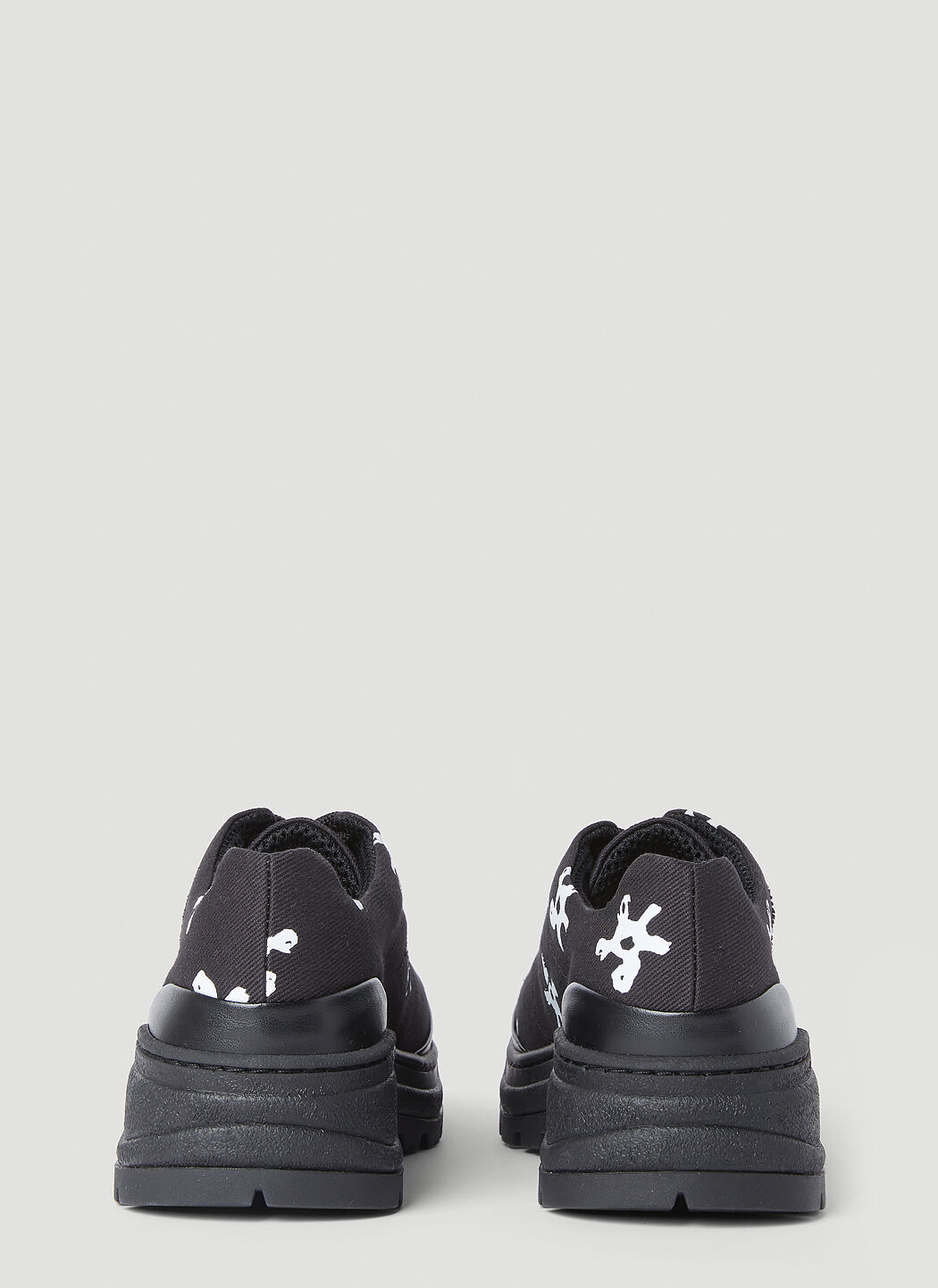 Basalt White Flower Lace-Ups - 4