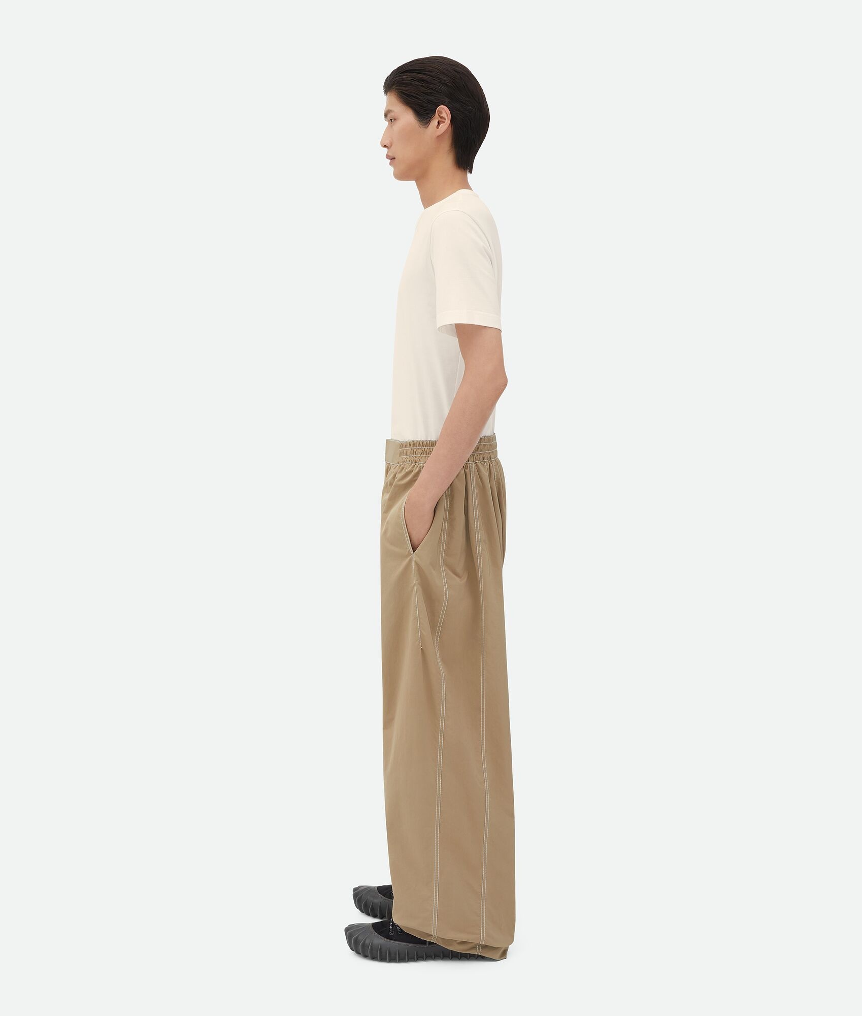 Elasticated Tech Nylon Trousers - 2