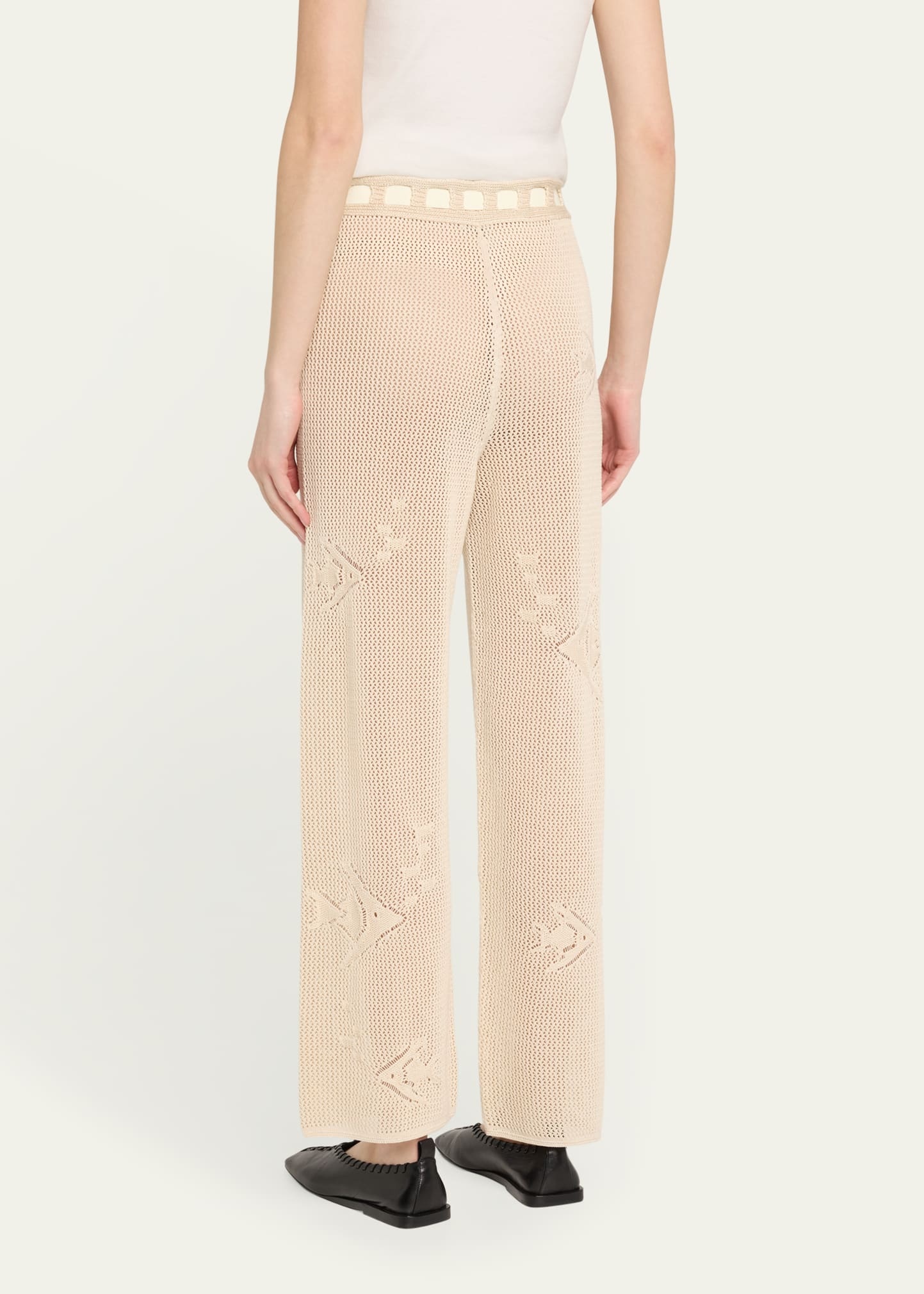 Angel Fish Knit Lace Joggers - 3