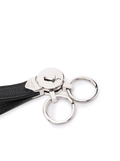 Salvatore Ferragamo textured double keyring outlook