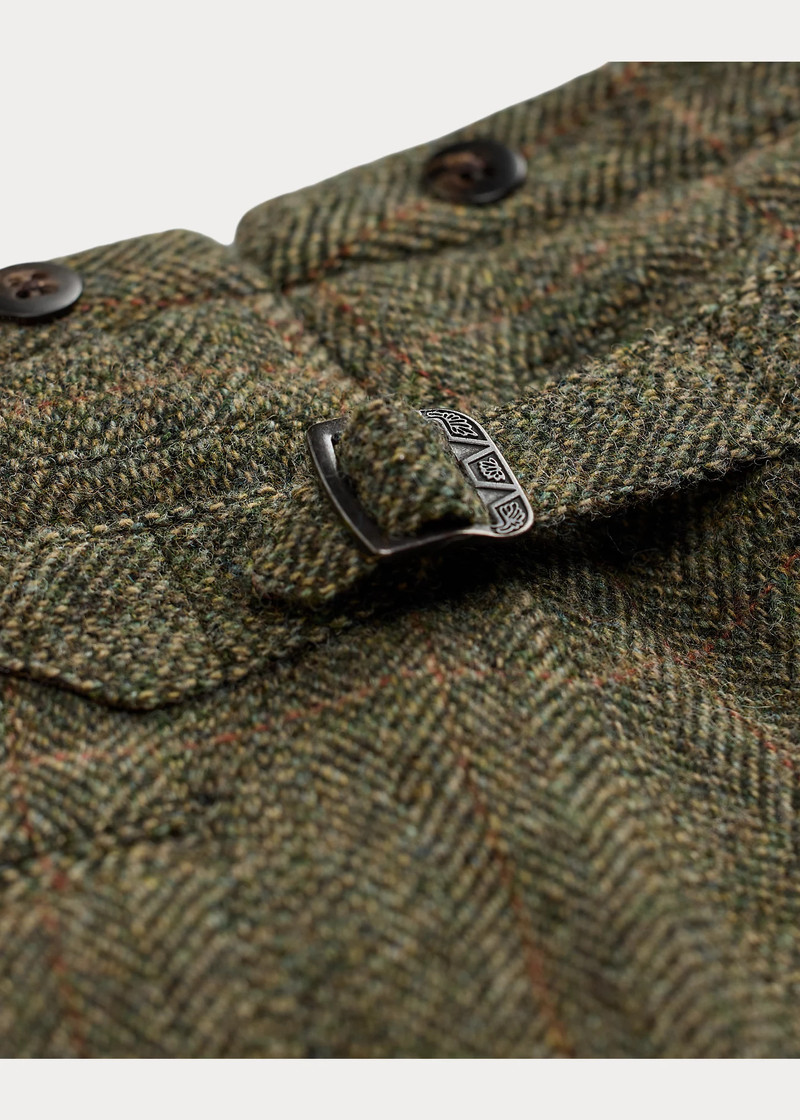 Slim Fit Windowpane Wool Suit Trouser 8