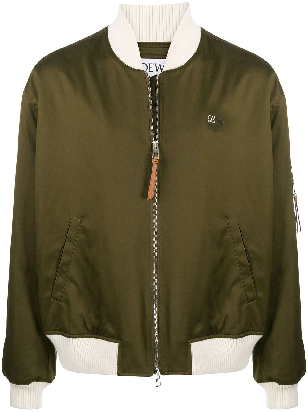 two-tone bomber jacket - 1