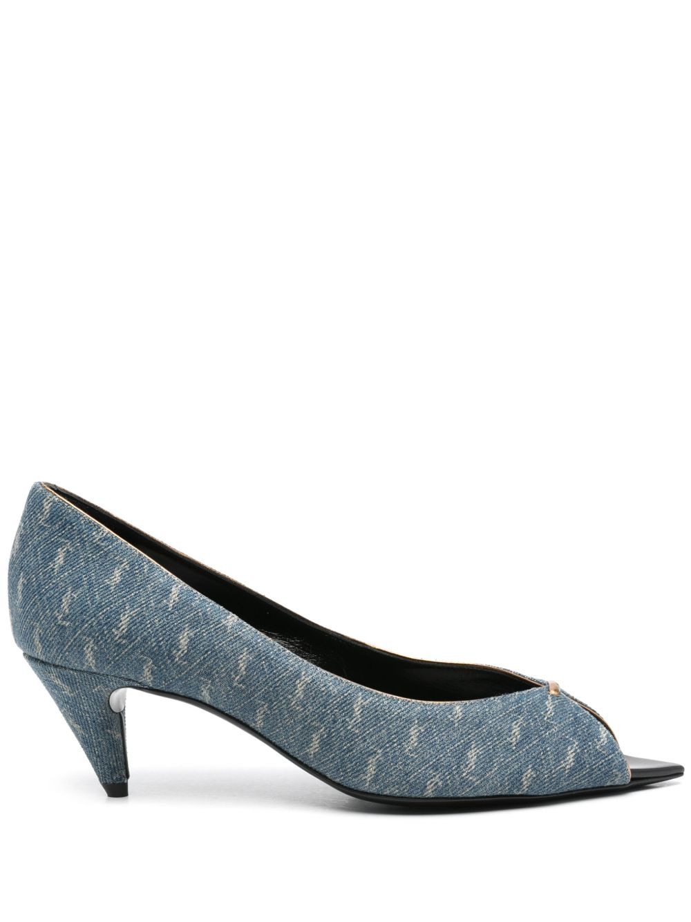 monogram-pattern open-toe sandals - 1
