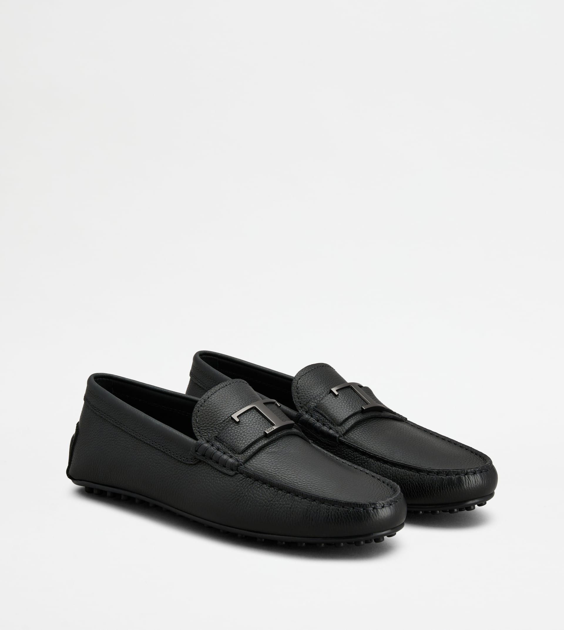 CITY GOMMINO DRIVING SHOES IN LEATHER - BLACK - 2
