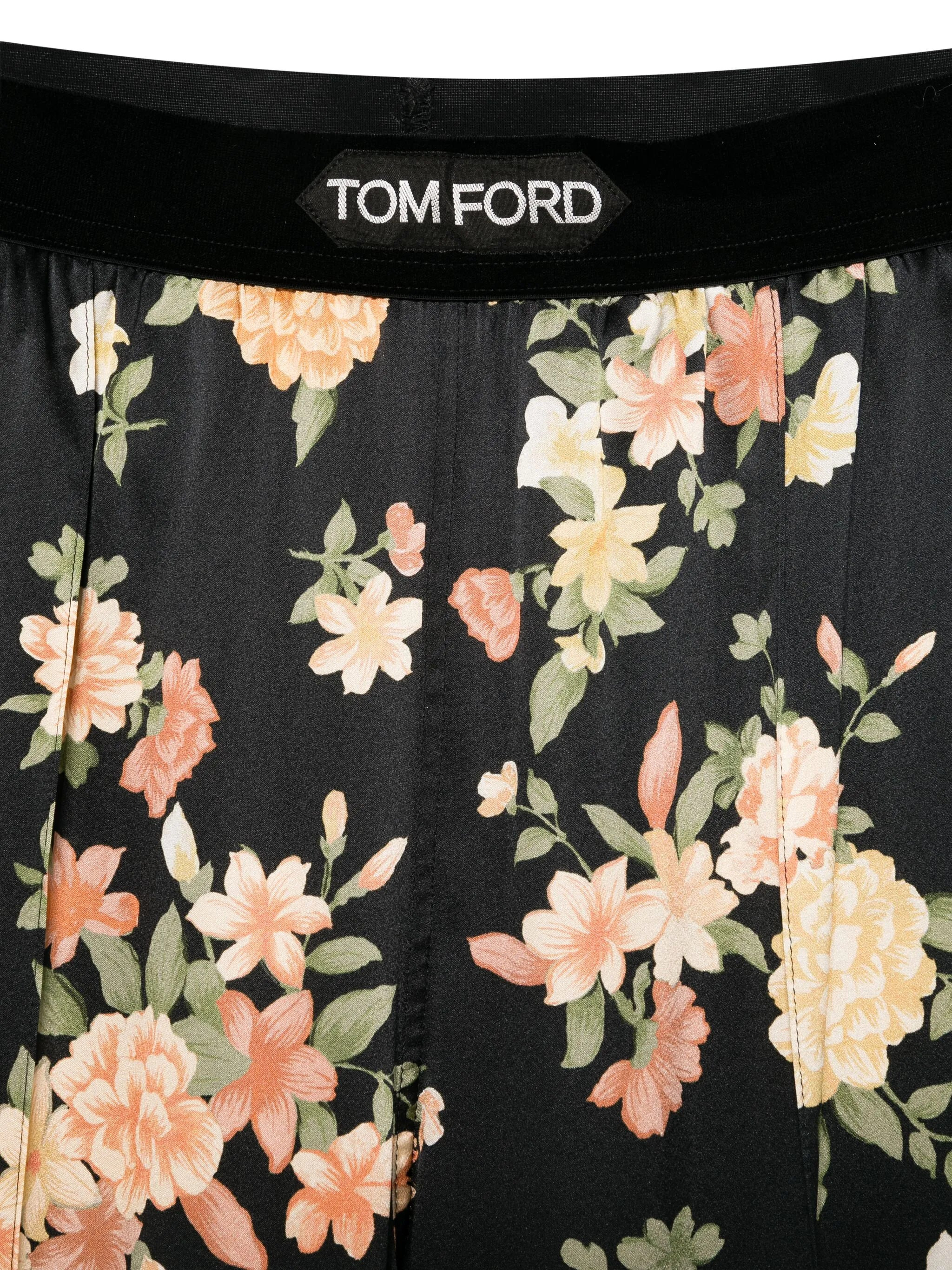 floral-print pajama trousers - 3