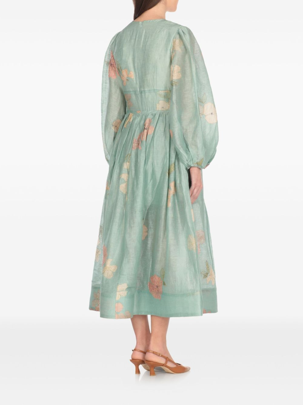 floral-print dress - 4
