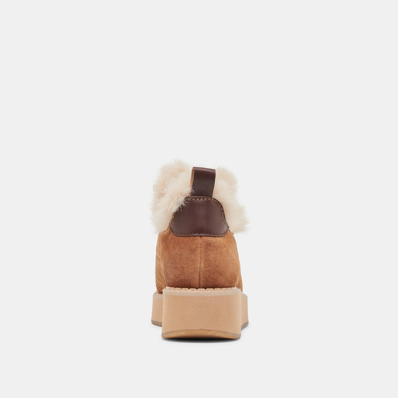 ARDY PLUSH H2O BOOTIES PECAN SUEDE 7