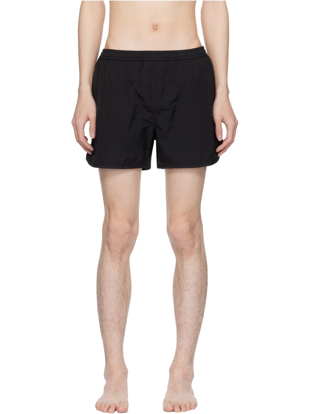 Black Three-Pocket Swim Shorts - 1