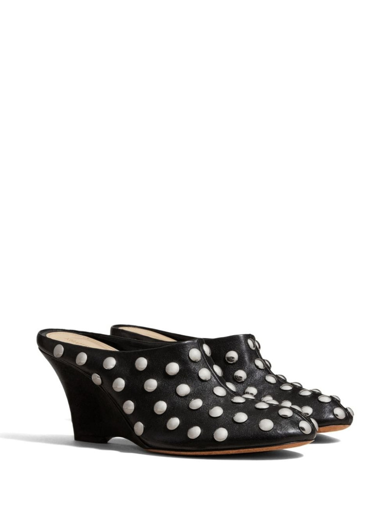 KHAITE The Apollo stud-embellished mules outlook