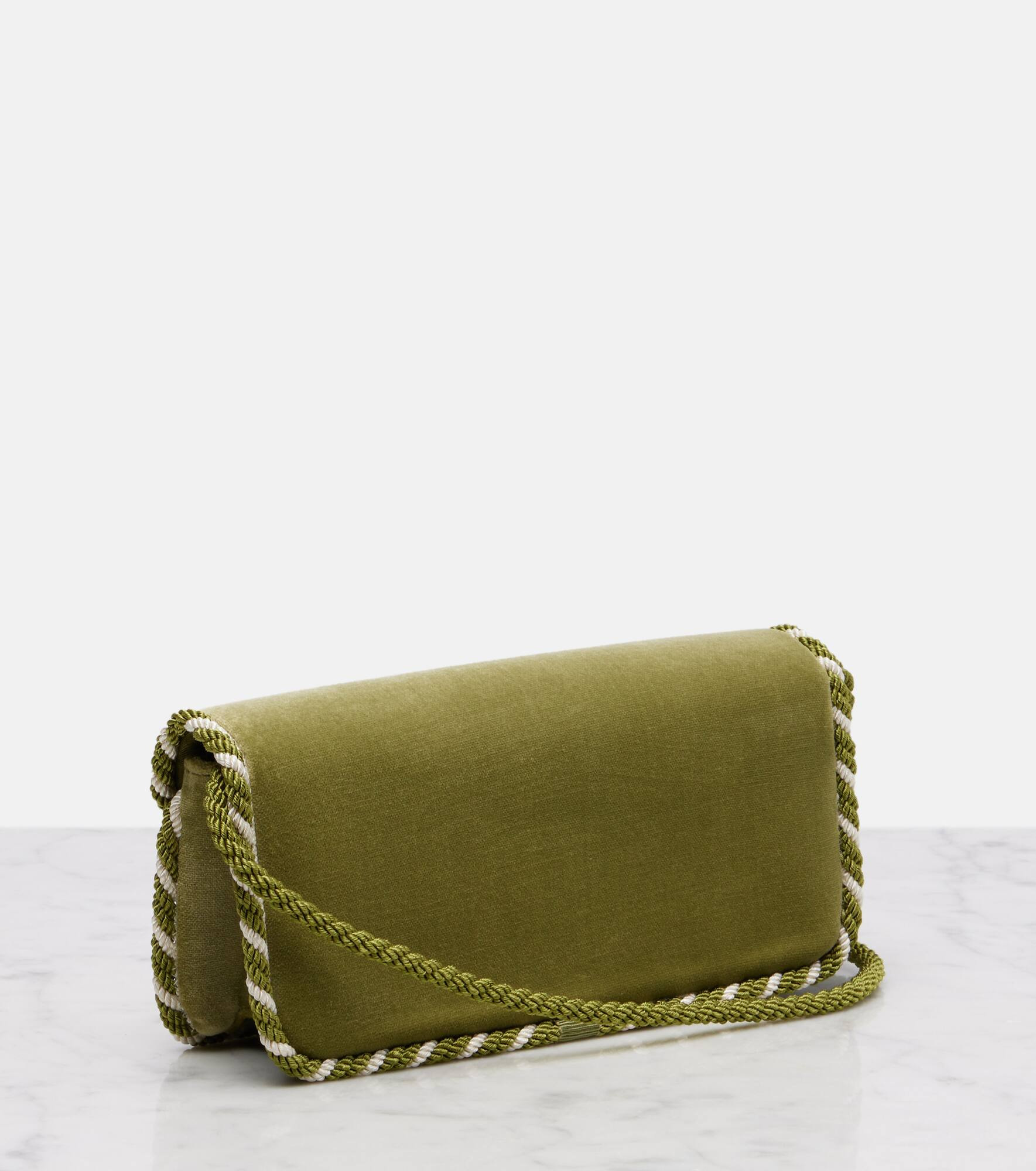 Locò Mini embellished velvet clutch - 4