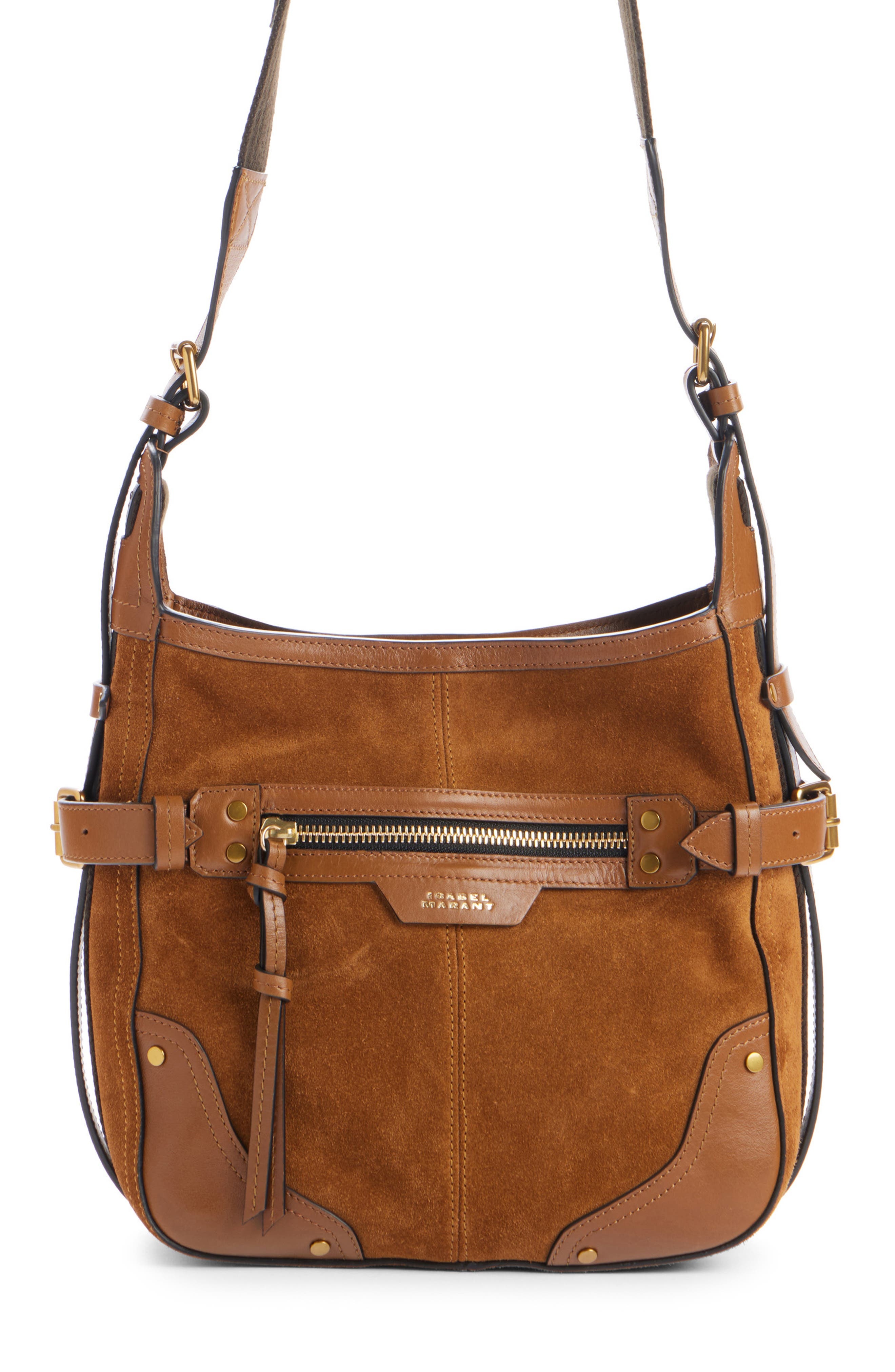 Isabel Marant Small Sierra Suede Hobo Bag in Cognac at Nordstrom - 1