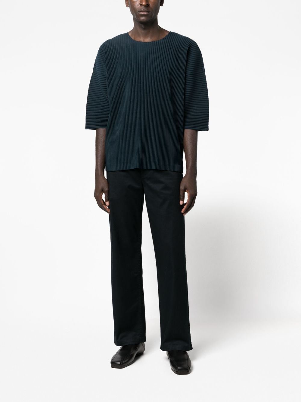 knitted short-sleeved T-shirt - 2