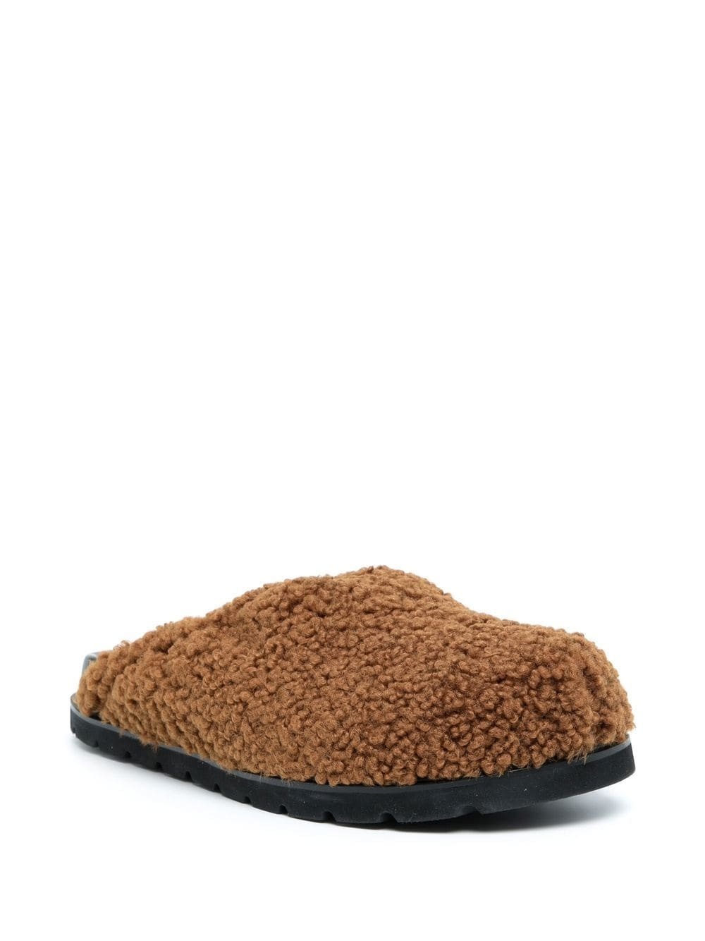 faux-fur slip-on loafers - 2