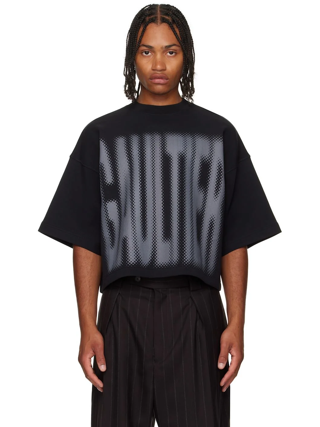 Black 'The Gaultier' Boxy T-shirt - 1