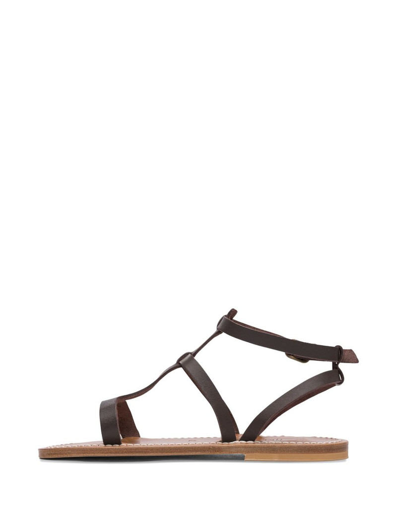 buckle-fastening leather sandals 5