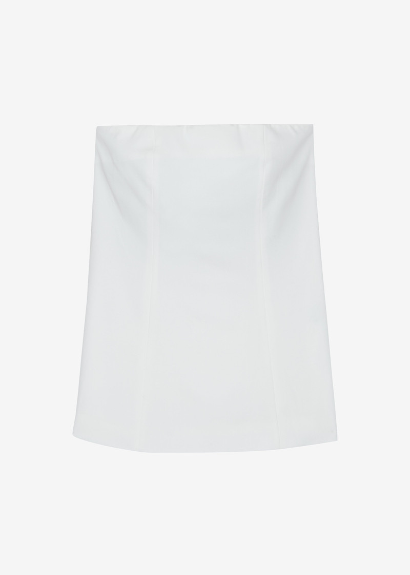 Abbie Strapless Top - White 1