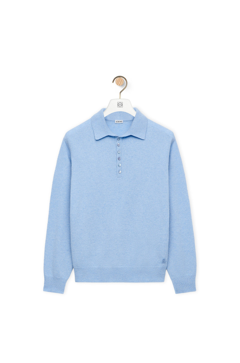 Polo sweater in cashmere 1